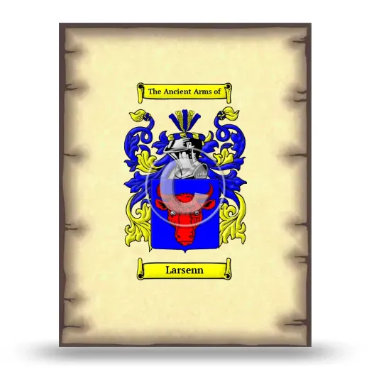 Larsenn Coat of Arms Print