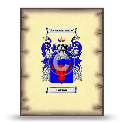 Larson Coat of Arms Print