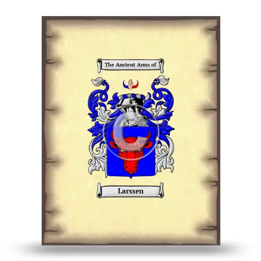 Larssen Coat of Arms Print