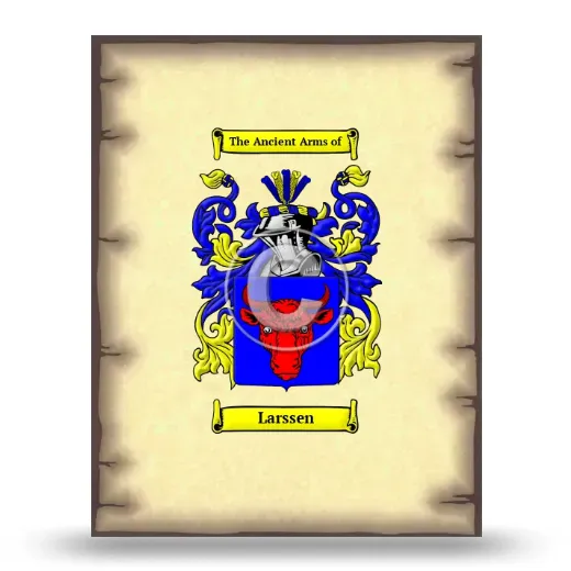 Larssen Coat of Arms Print