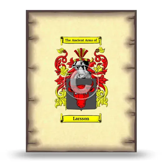 Larsson Coat of Arms Print