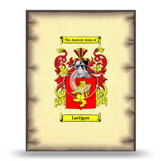 Lartigau Coat of Arms Print