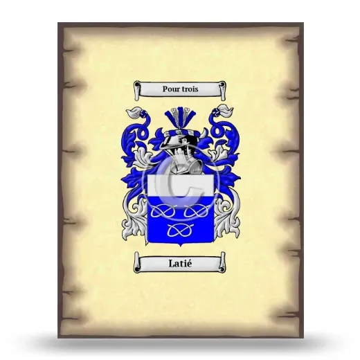 Latié Coat of Arms Print