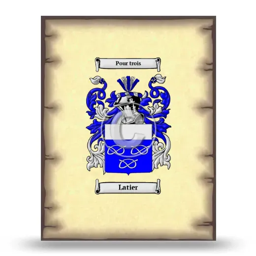 Latier Coat of Arms Print