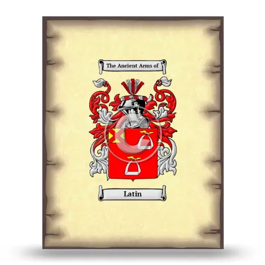 Latin Coat of Arms Print