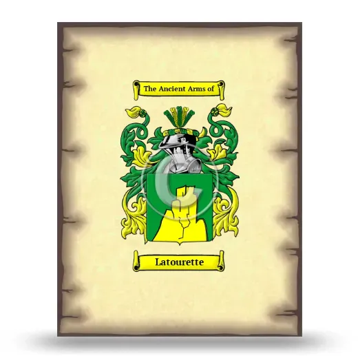 Latourette Coat of Arms Print