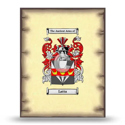 Latta Coat of Arms Print