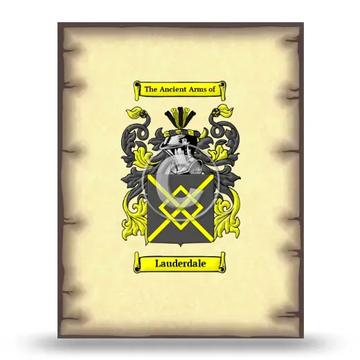 Lauderdale Coat of Arms Print