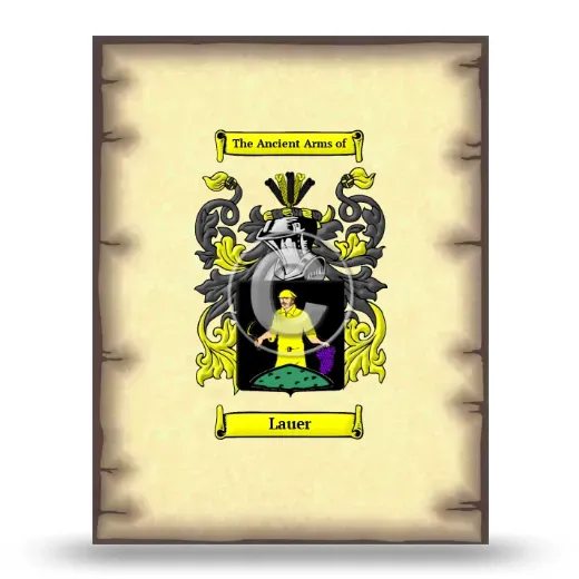 Lauer Coat of Arms Print