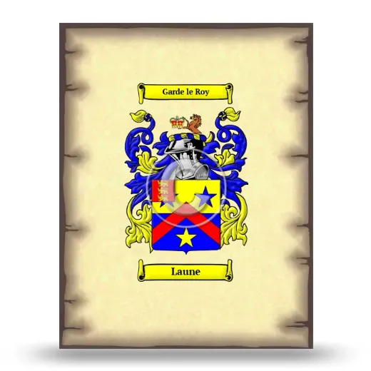 Laune Coat of Arms Print