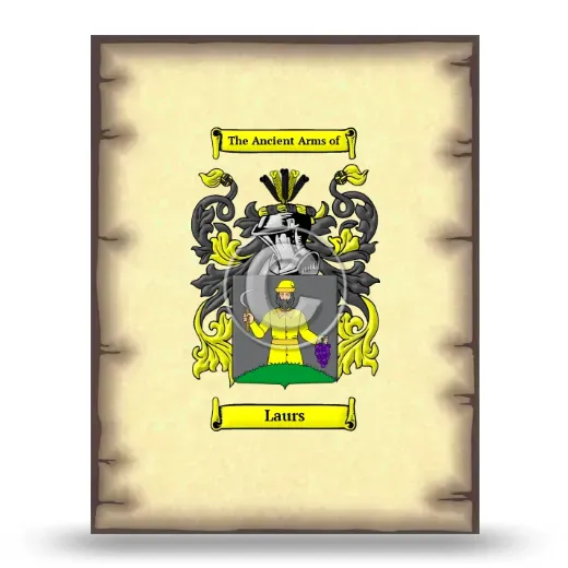 Laurs Coat of Arms Print