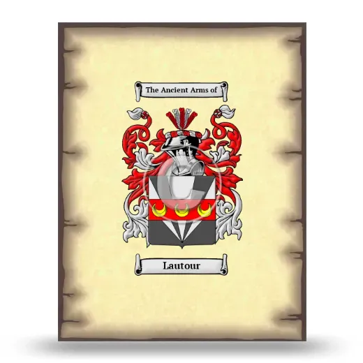 Lautour Coat of Arms Print