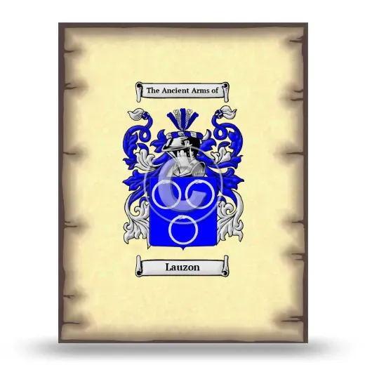 Lauzon Coat of Arms Print