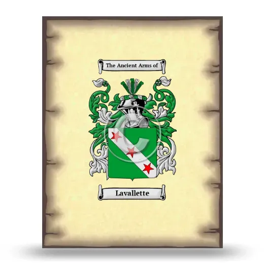 Lavallette Coat of Arms Print