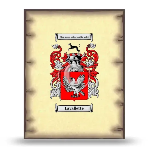 Lavallette Coat of Arms Print