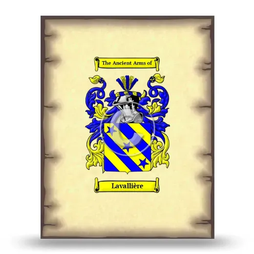 Lavallière Coat of Arms Print