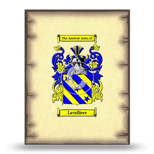 Lavalliere Coat of Arms Print