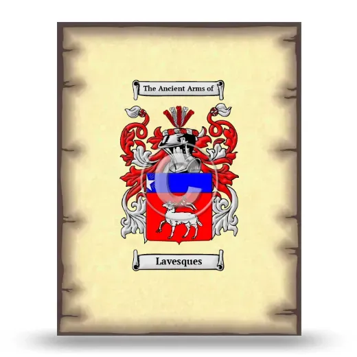 Lavesques Coat of Arms Print