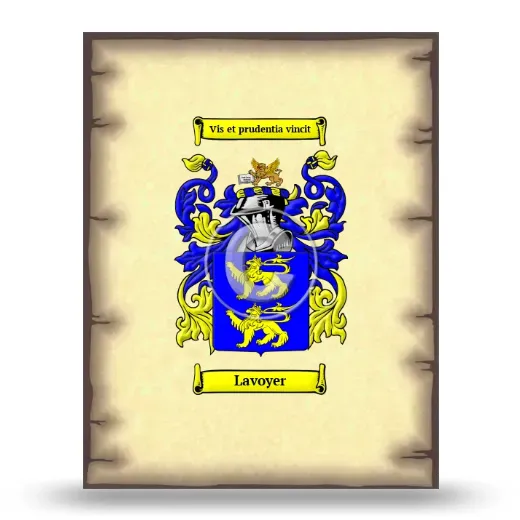 Lavoyer Coat of Arms Print