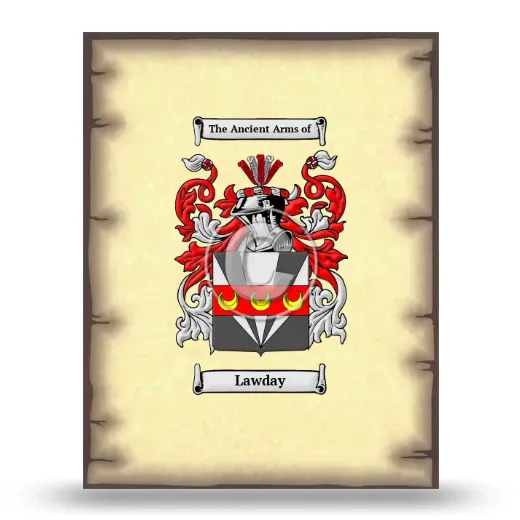 Lawday Coat of Arms Print