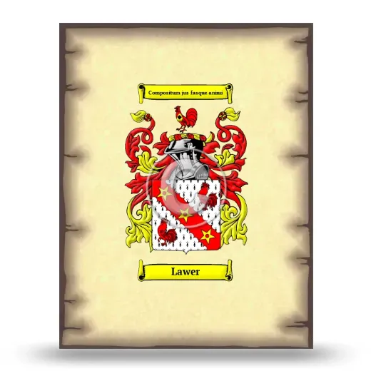 Lawer Coat of Arms Print