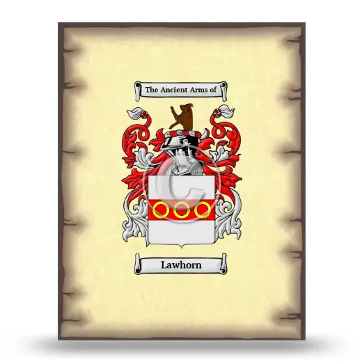 Lawhorn Coat of Arms Print