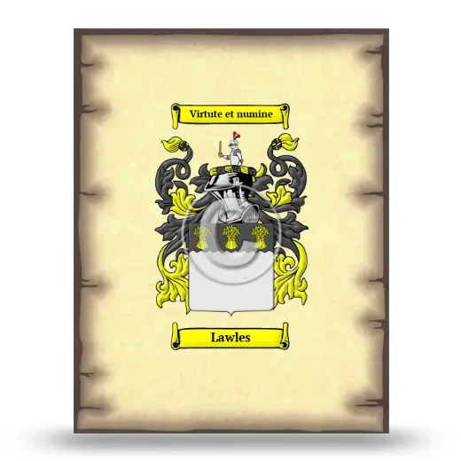 Lawles Coat of Arms Print