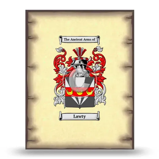 Lawty Coat of Arms Print