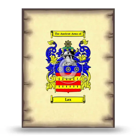 Lax Coat of Arms Print