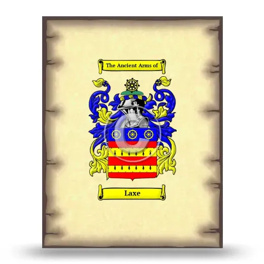 Laxe Coat of Arms Print