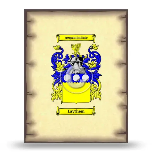 Laythem Coat of Arms Print