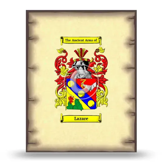 Lazare Coat of Arms Print
