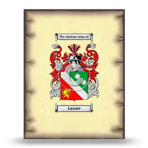 Lazore Coat of Arms Print