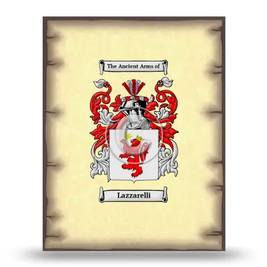 Lazzarelli Coat of Arms Print
