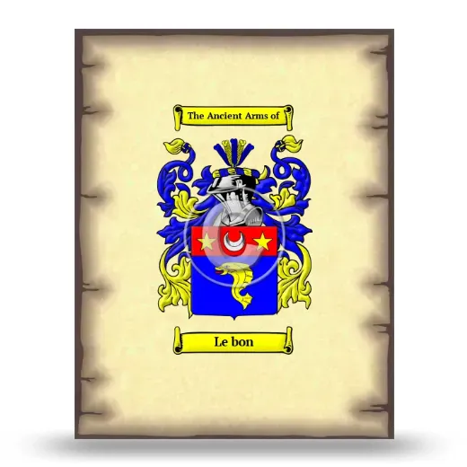 Le bon Coat of Arms Print