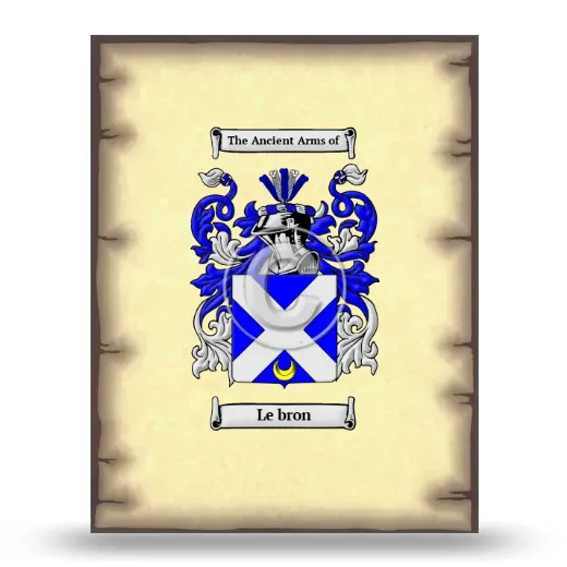 Le bron Coat of Arms Print