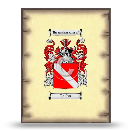 Le fon Coat of Arms Print