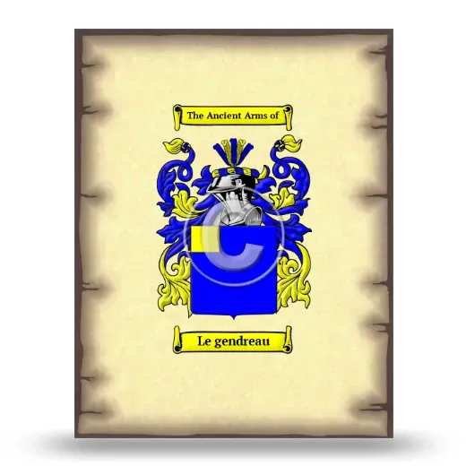 Le gendreau Coat of Arms Print
