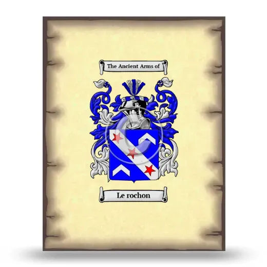 Le rochon Coat of Arms Print