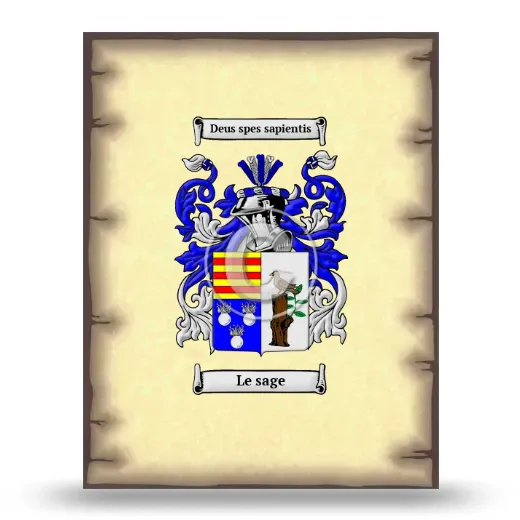 Le sage Coat of Arms Print
