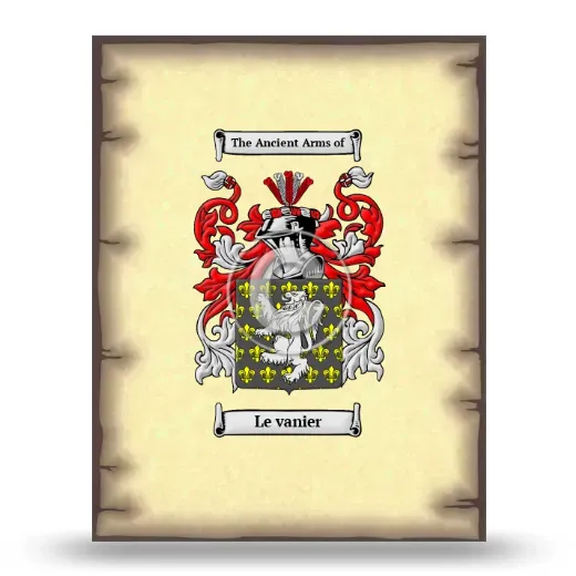 Le vanier Coat of Arms Print