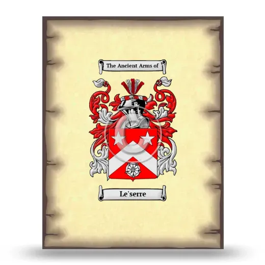 Le'serre Coat of Arms Print