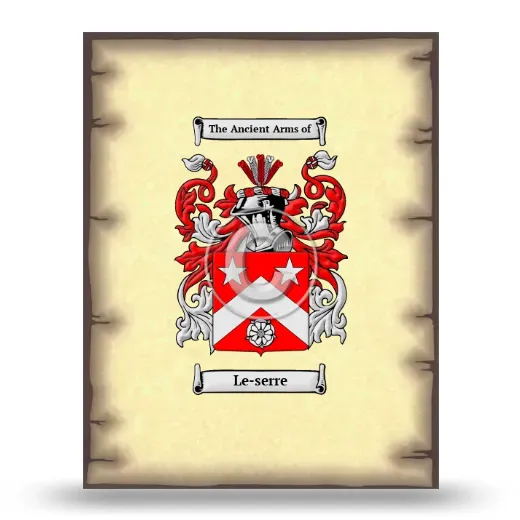 Le-serre Coat of Arms Print