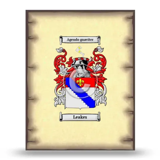 Leakes Coat of Arms Print