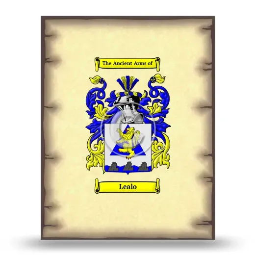 Lealo Coat of Arms Print