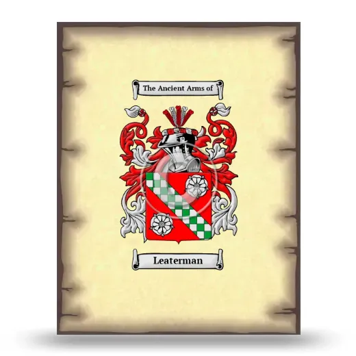 Leaterman Coat of Arms Print