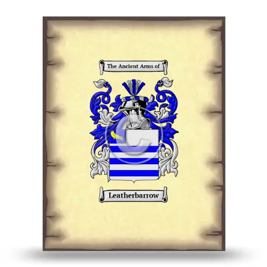 Leatherbarrow Coat of Arms Print