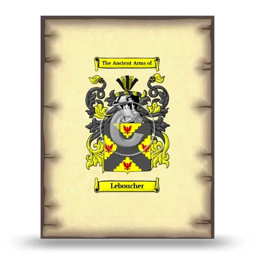Leboucher Coat of Arms Print