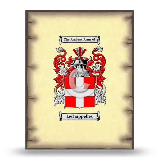Lechappelles Coat of Arms Print