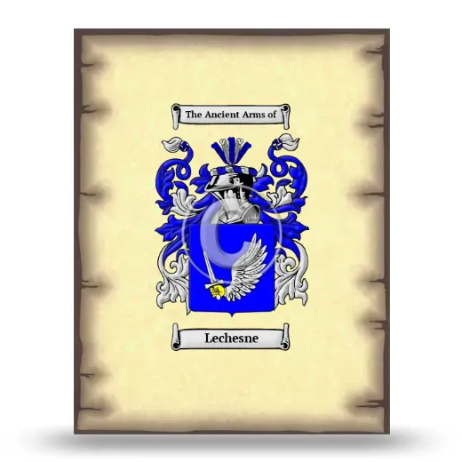 Lechesne Coat of Arms Print